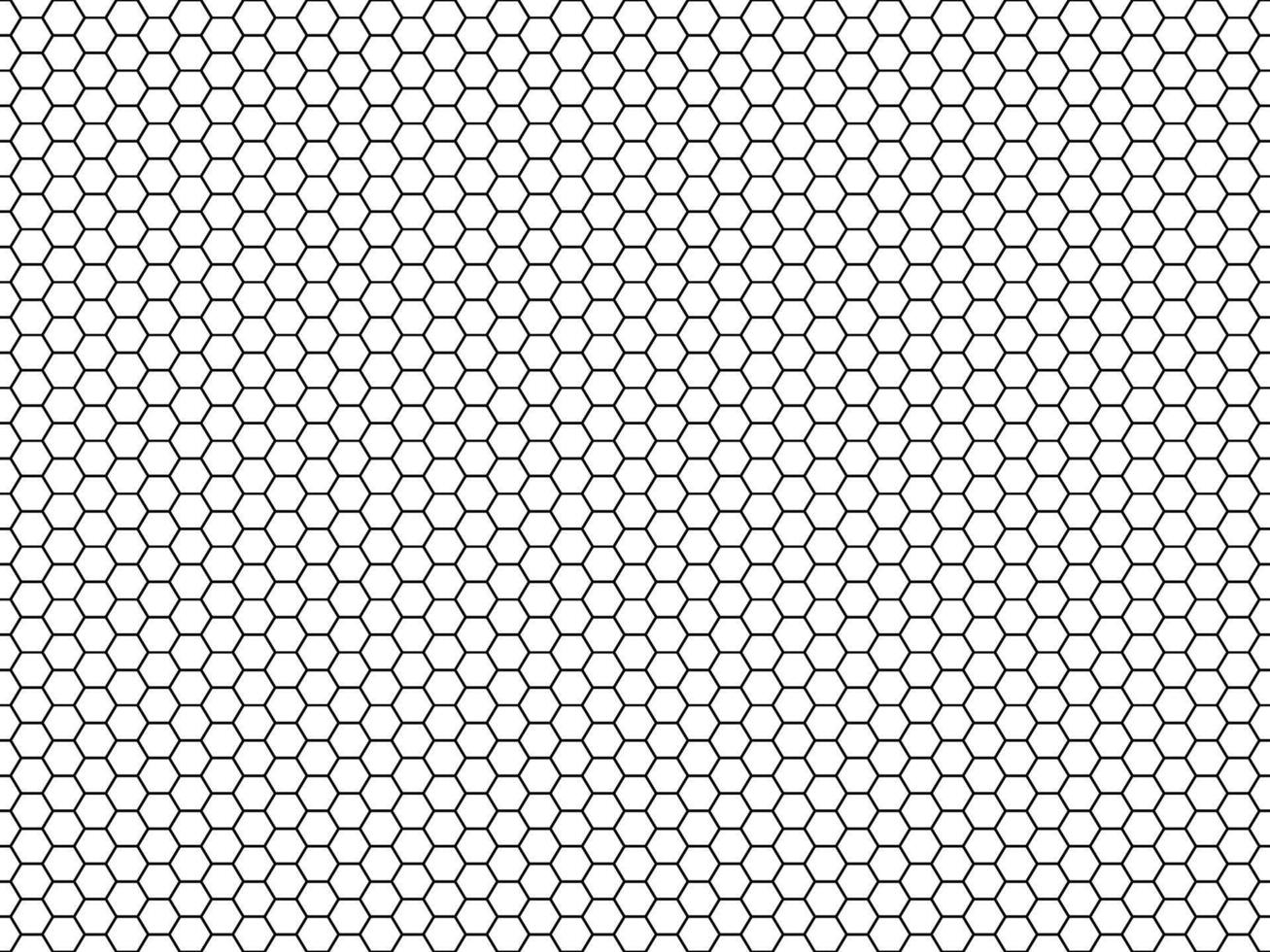 Hexagon honeycomb pattern. Honey hexagonal backdrop, mosaic cells structure, geometric grid texture vector seamless pattern