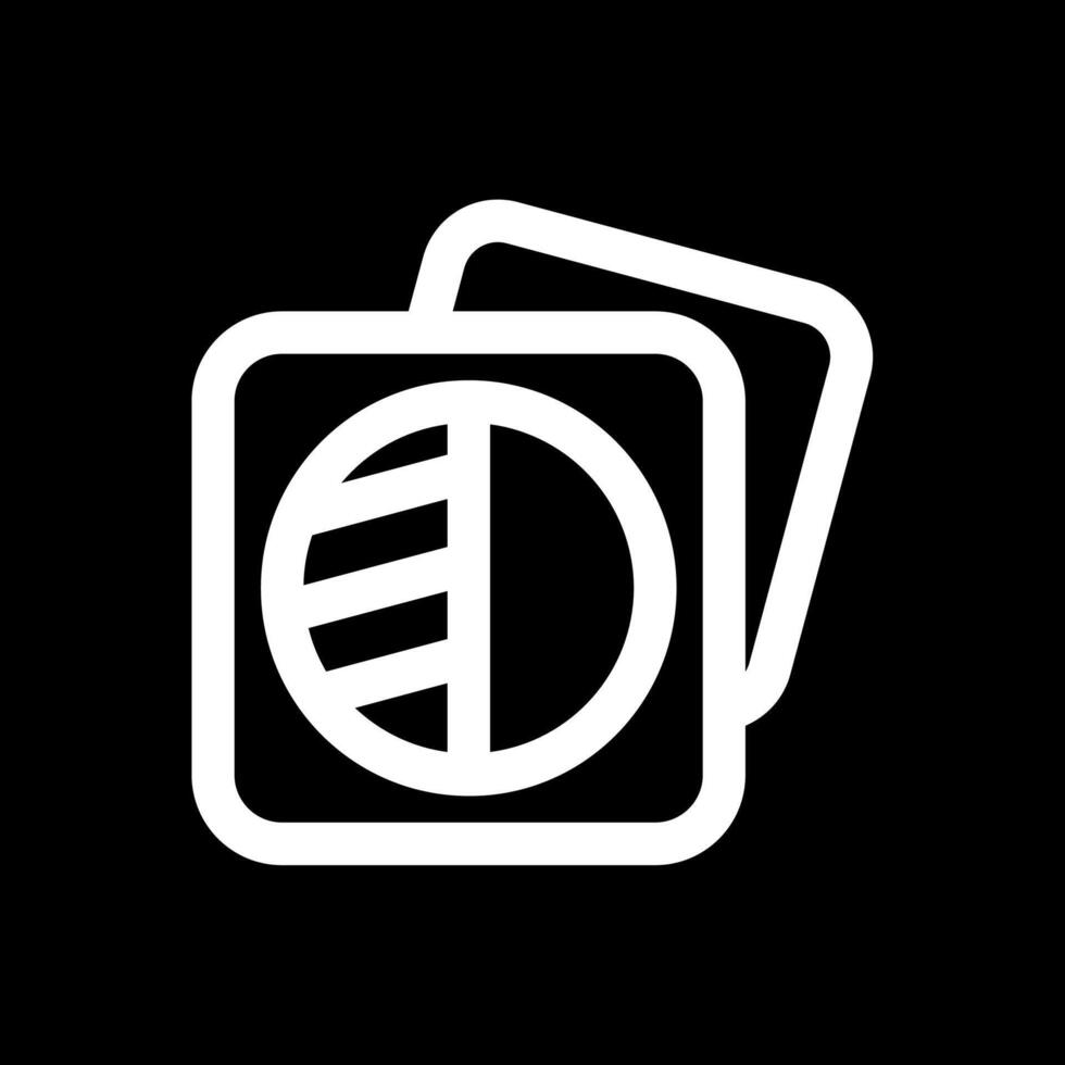 Image shadows Line Inverted Icon vector