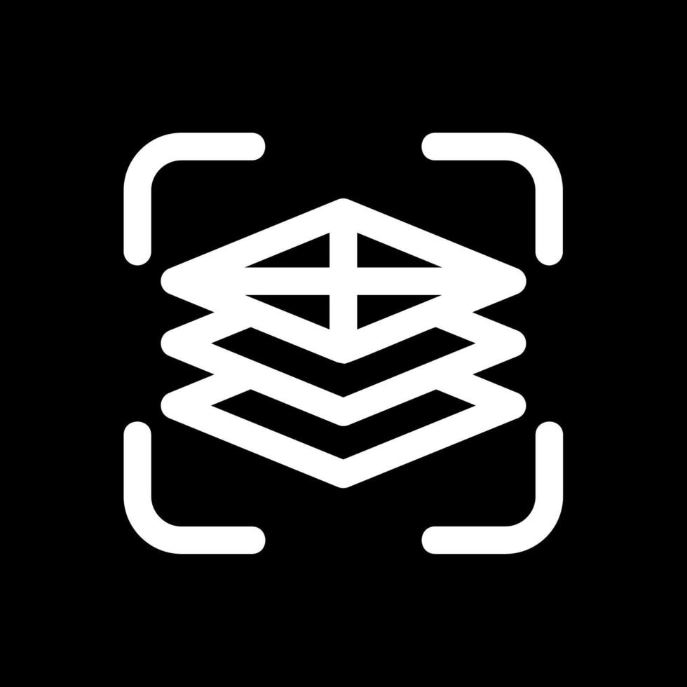 Fill adjustment layer Line Inverted Icon vector