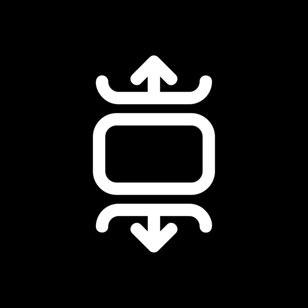 Carousel vertical Line Inverted Icon vector