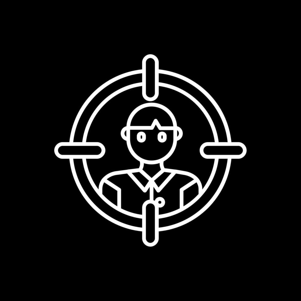 Target audience Line Inverted Icon vector