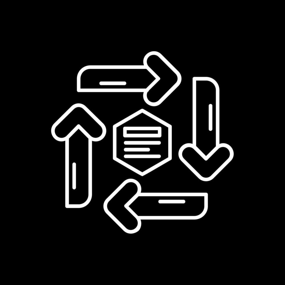 Infographic elements Line Inverted Icon vector