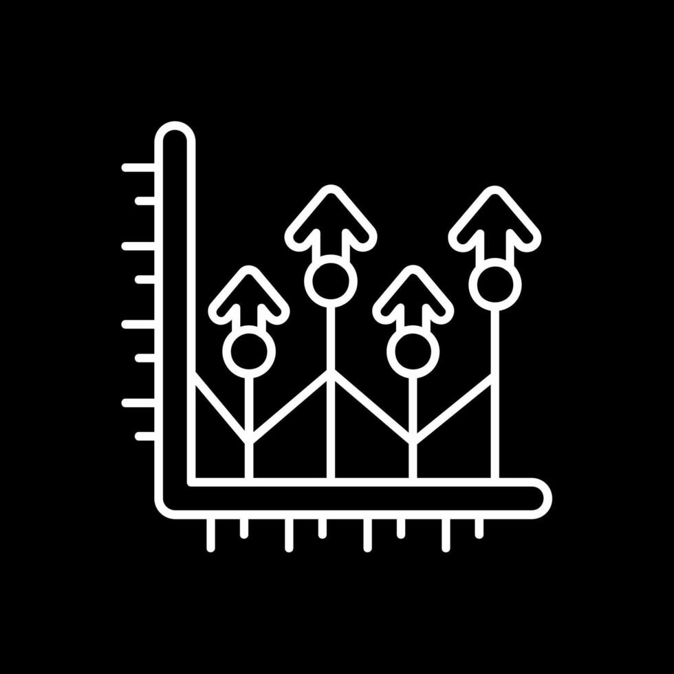 Grow up Line Inverted Icon vector