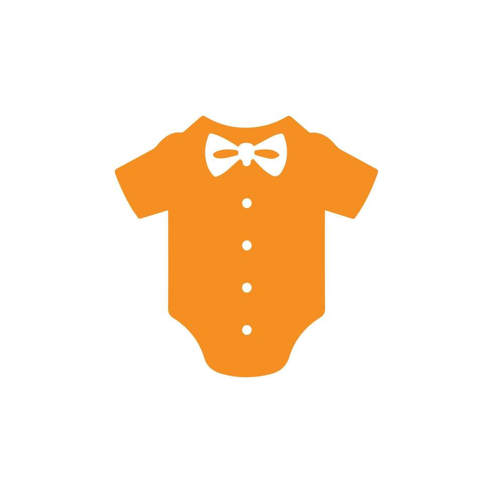 Baby suit childhood clothes.vector template style design. vector