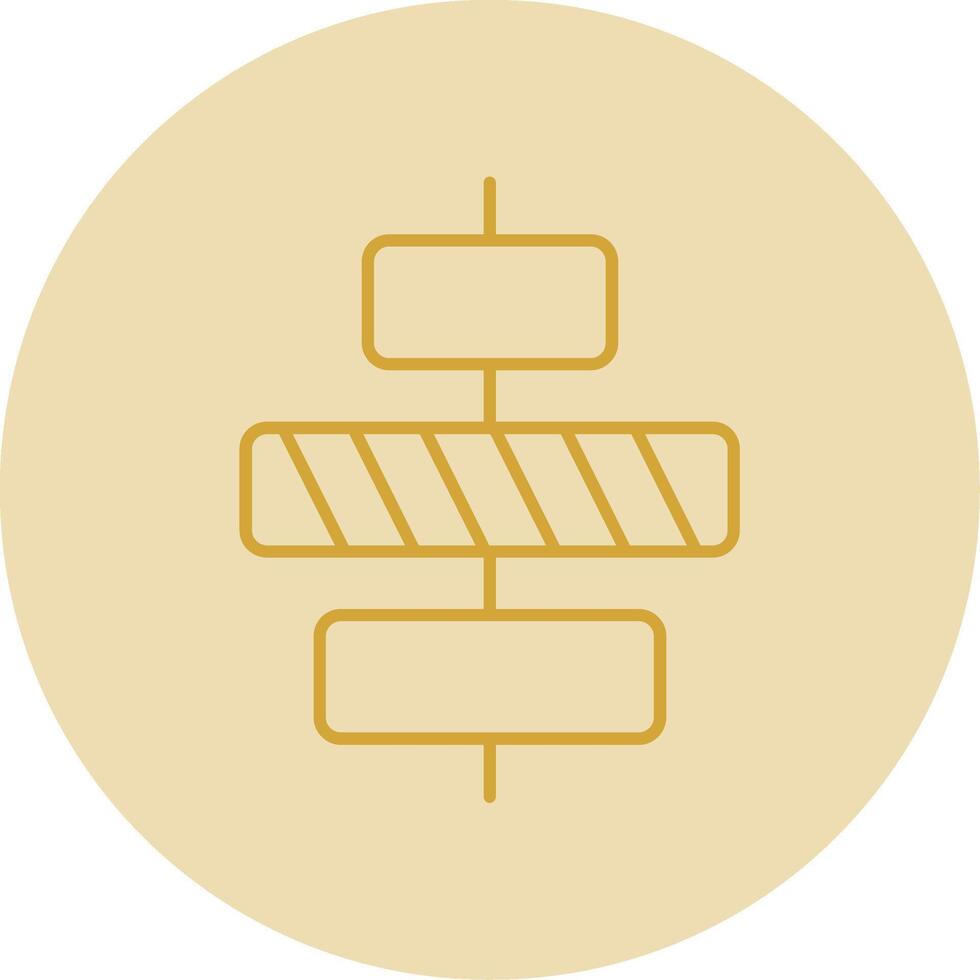 Center alignment Line Yellow Circle Icon vector