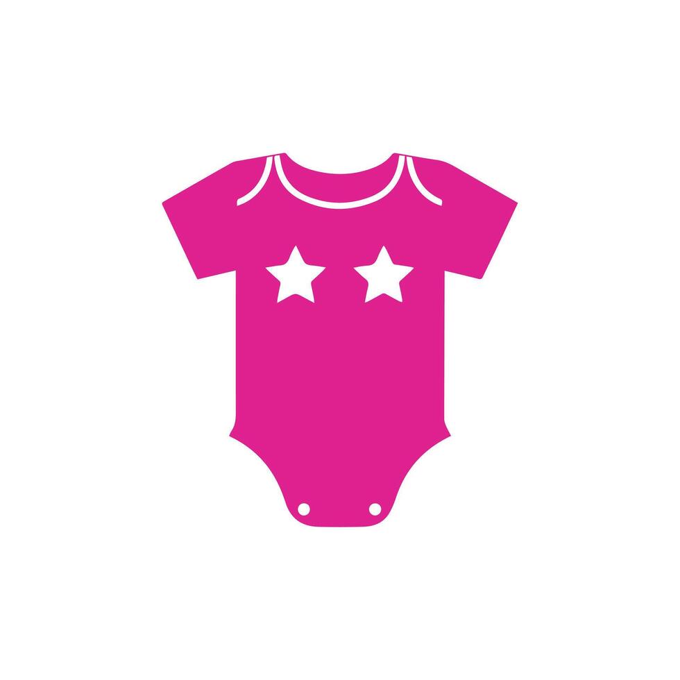 Baby suit childhood clothes.vector template style design. vector