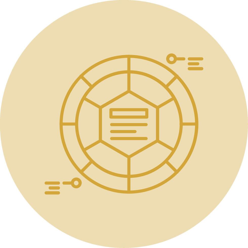 Infographic elements Line Yellow Circle Icon vector