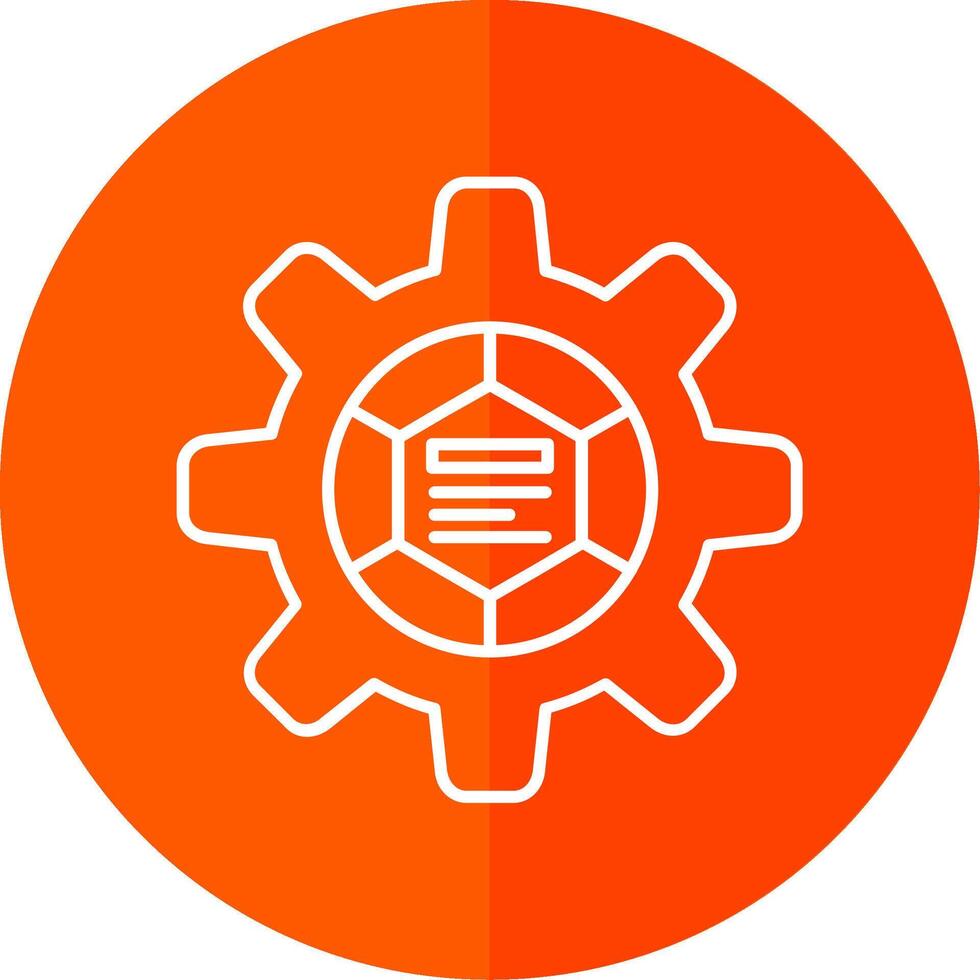Infographic elements Line Red Circle Icon vector