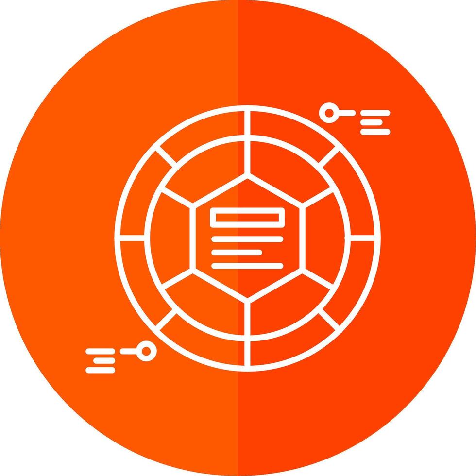 Infographic elements Line Red Circle Icon vector