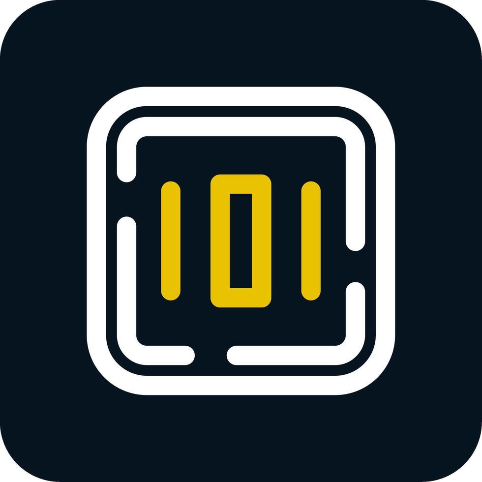 Center alignment Line Yellow White Icon vector