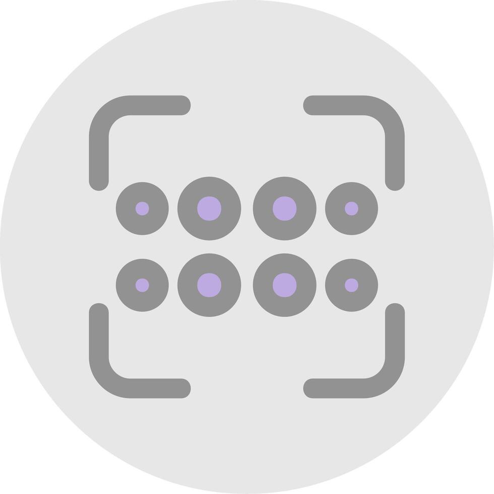 Reorder dots horizontal Line Filled Light Circle Icon vector