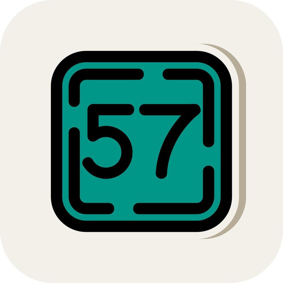 Fifty Seven Line Filled White Shadow Icon vector