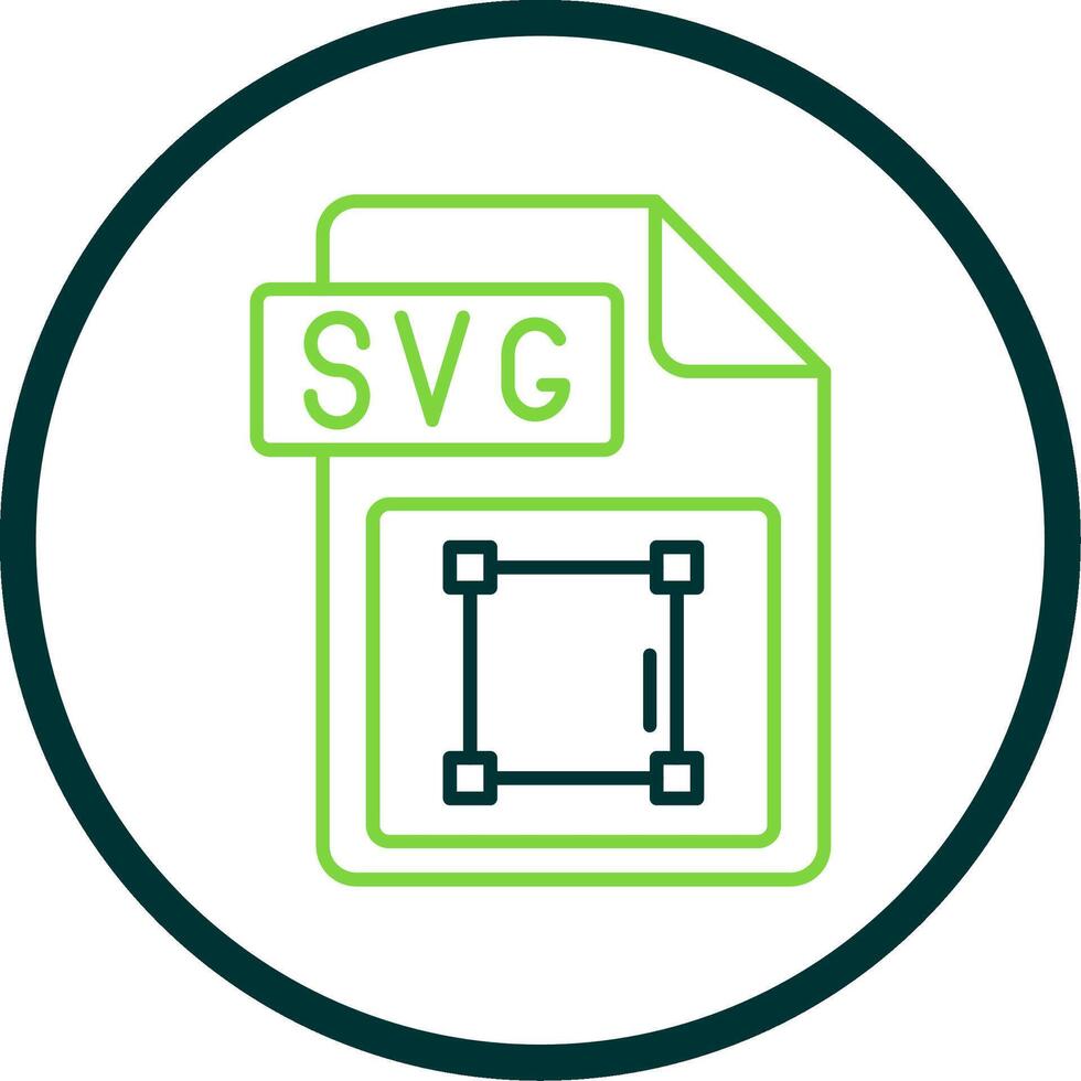 Svg file format Line Circle Icon vector