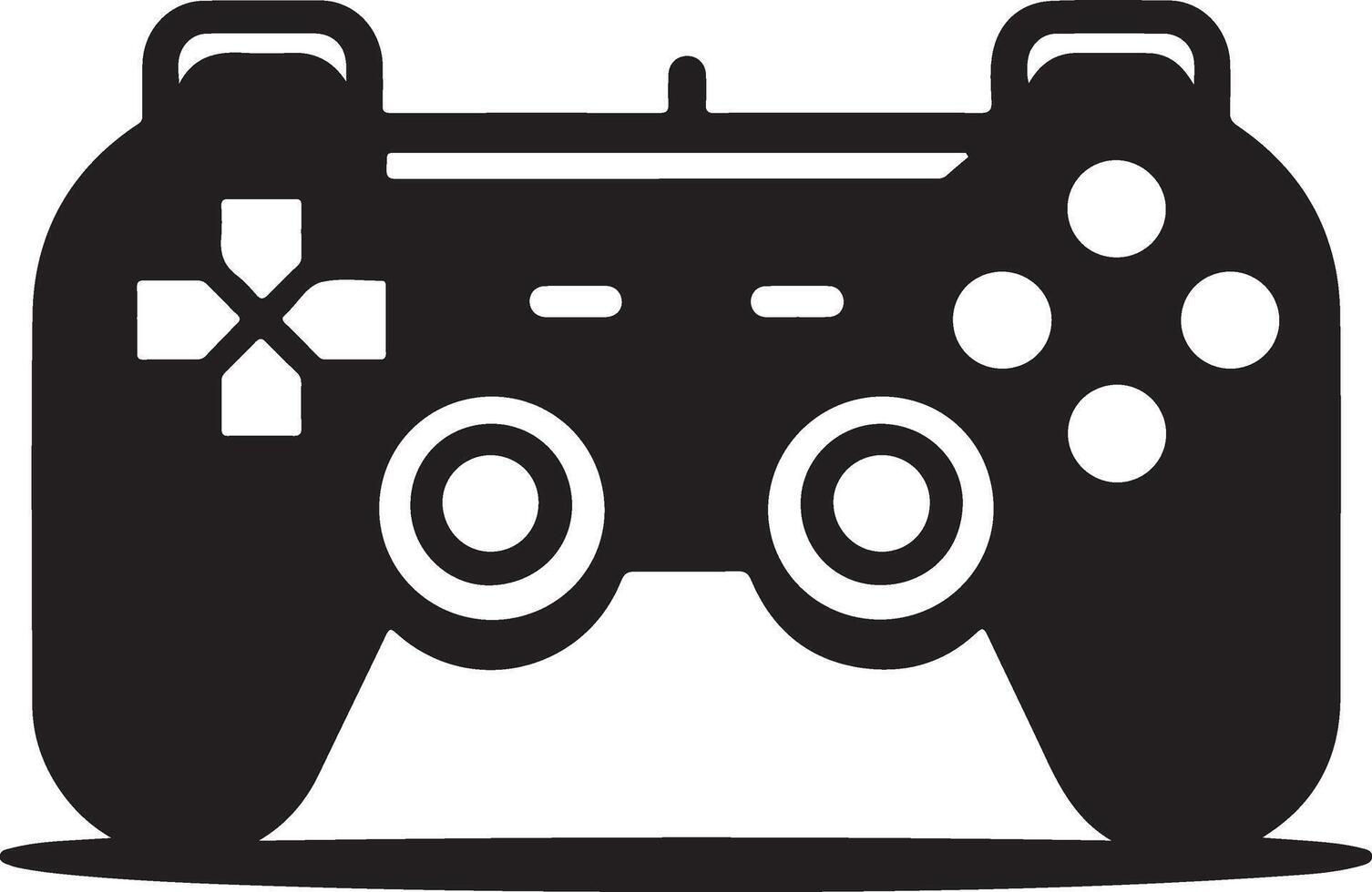 minimal Game console icon symbol, flat illustration, white background 11 vector