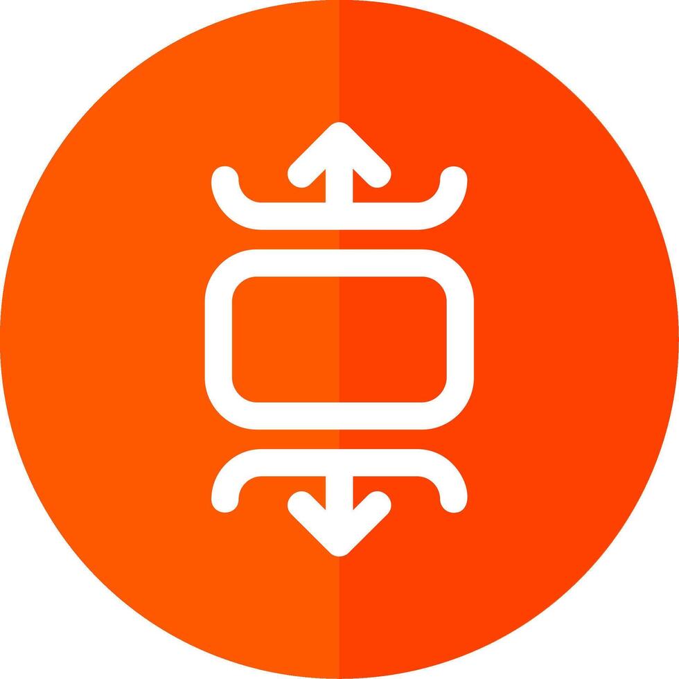 Carousel vertical Line Red Circle Icon vector