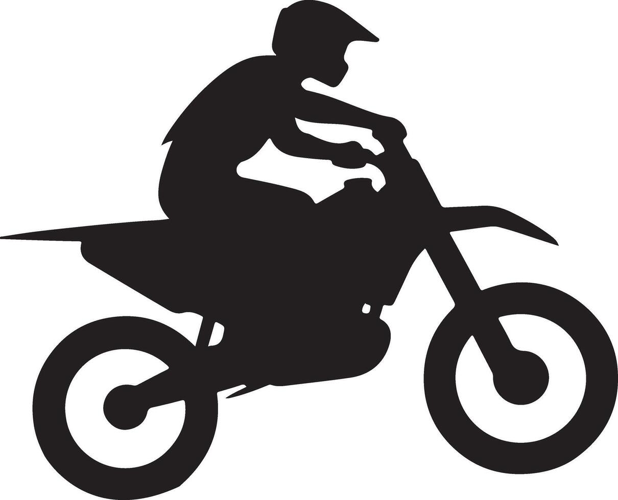 minimal Motorcycle riders vector silhouette black color, white background 4