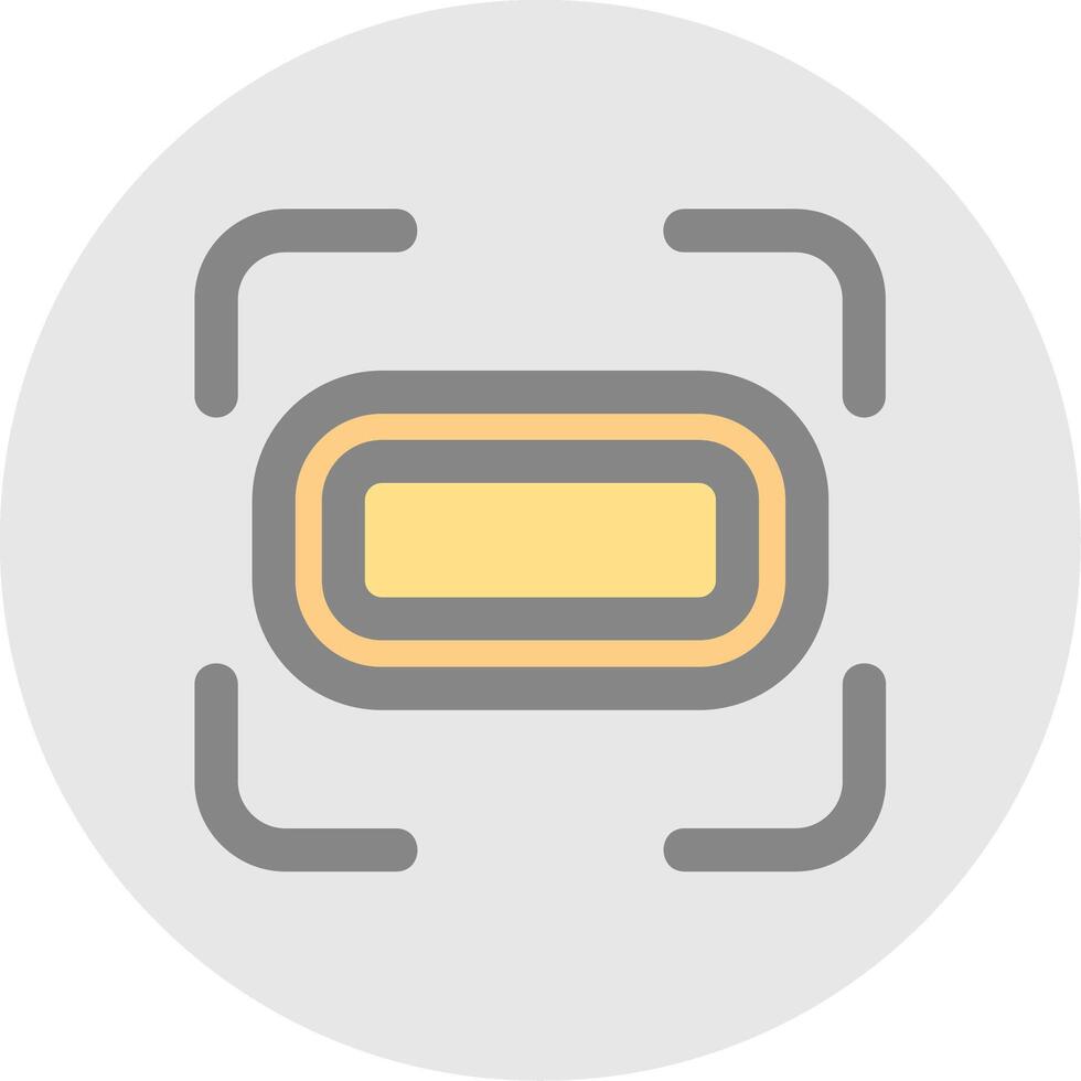 Landscape setting Line Filled Light Circle Icon vector