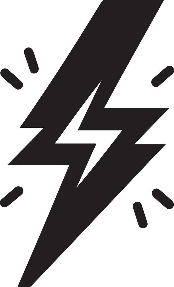 minimal flash lightning bolt logo. Electric power symbol. Power energy sign 5 vector