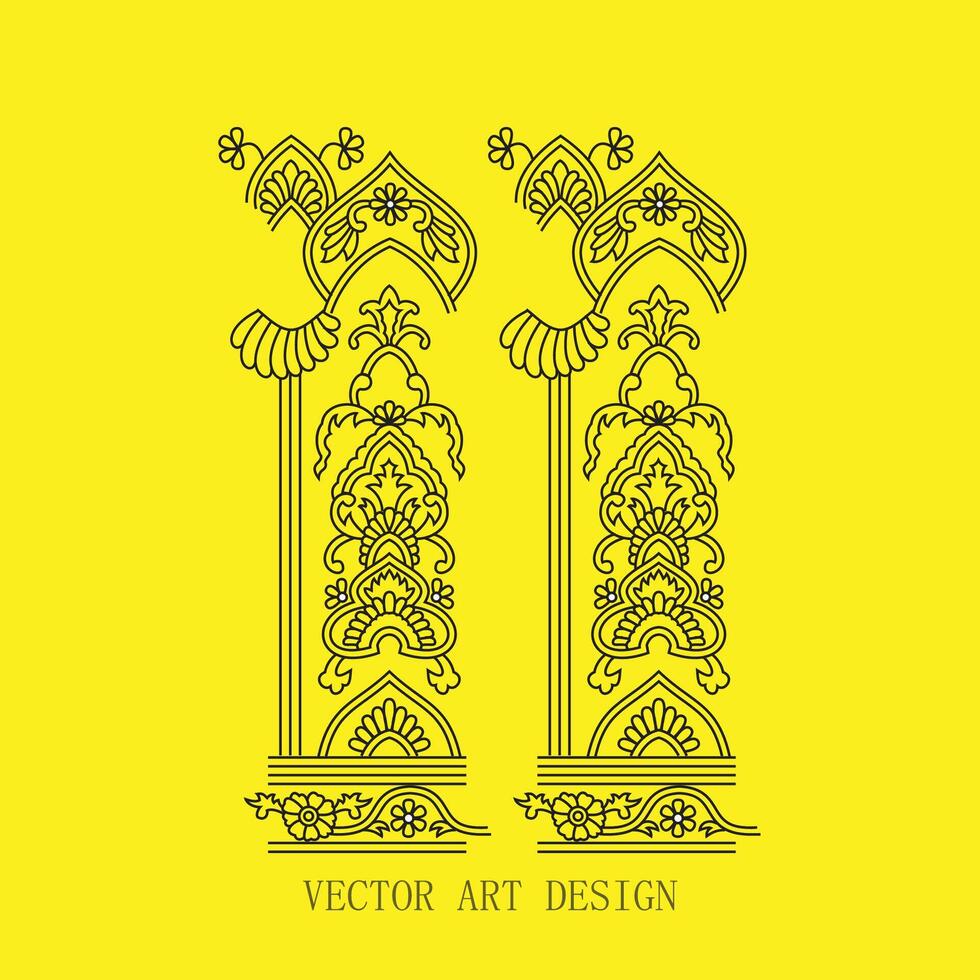 Vector art template