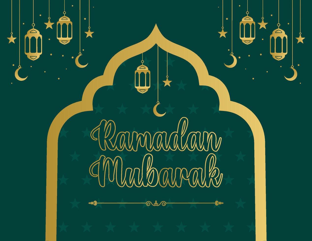 Ramadan Celebration Template vector