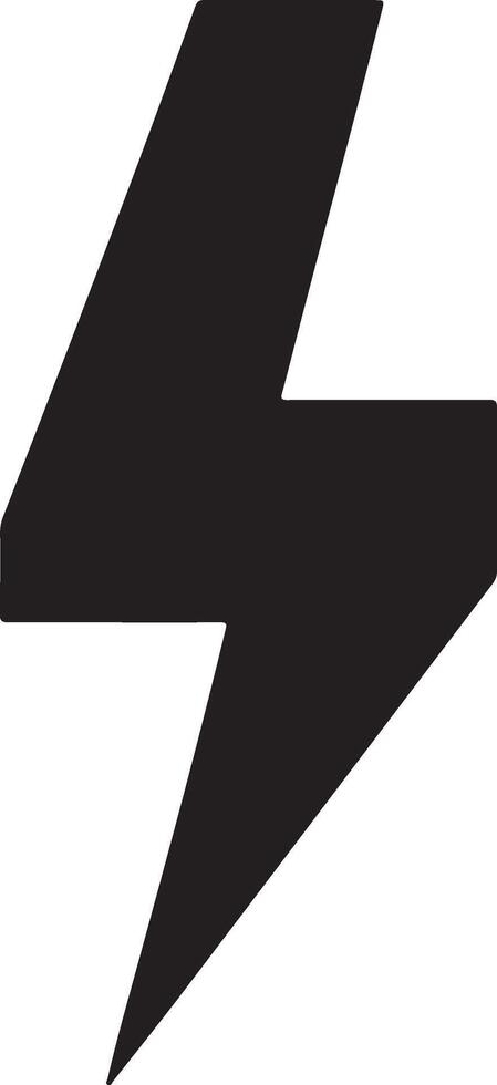 minimal flash lightning bolt logo. Electric power symbol. Power energy sign 6 vector