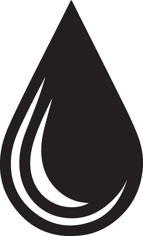mínimo lluvia soltar icono símbolo, plano ilustración, negro color silueta, blanco antecedentes 6 6 vector
