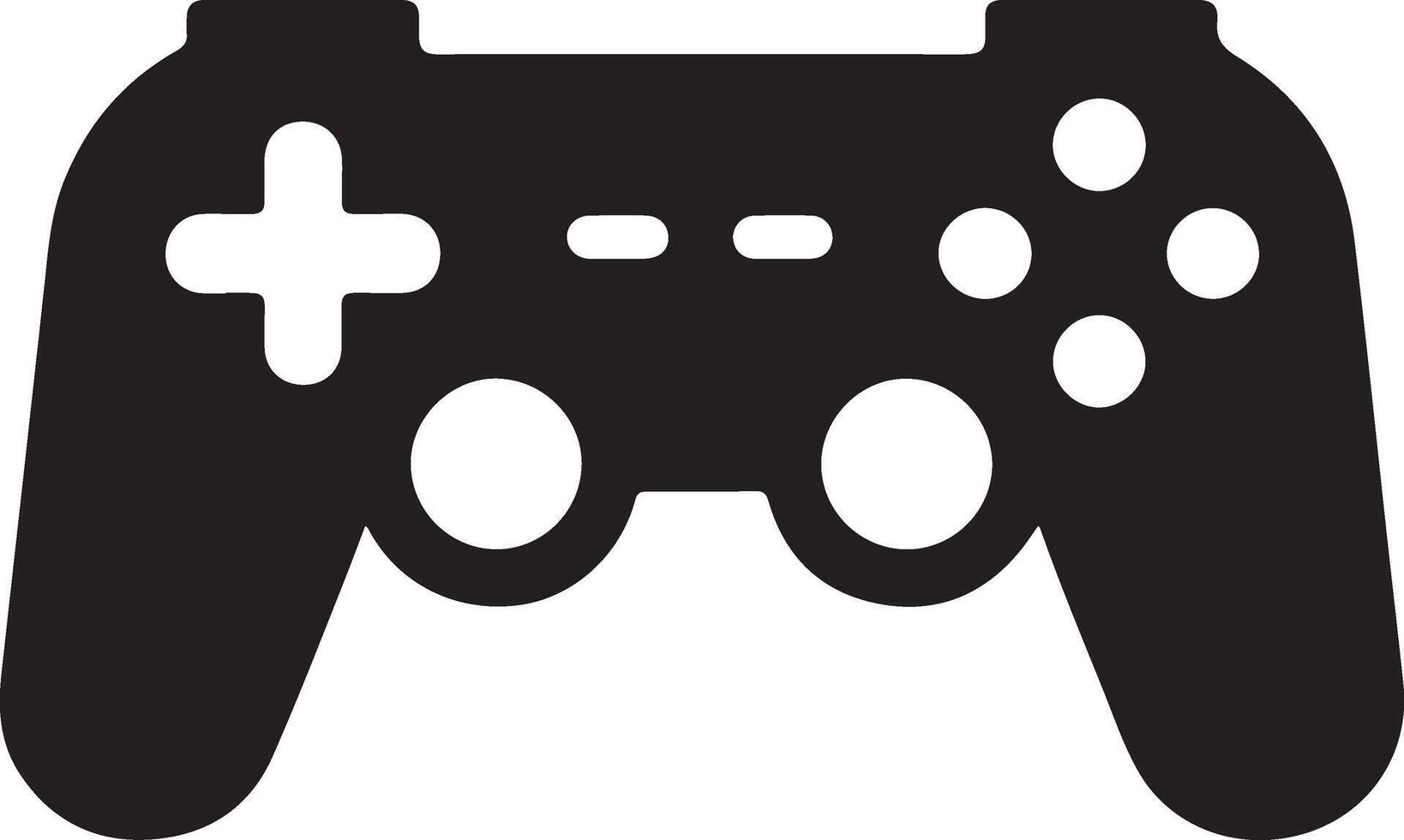 minimal Game console icon symbol, flat illustration, white background 9 vector