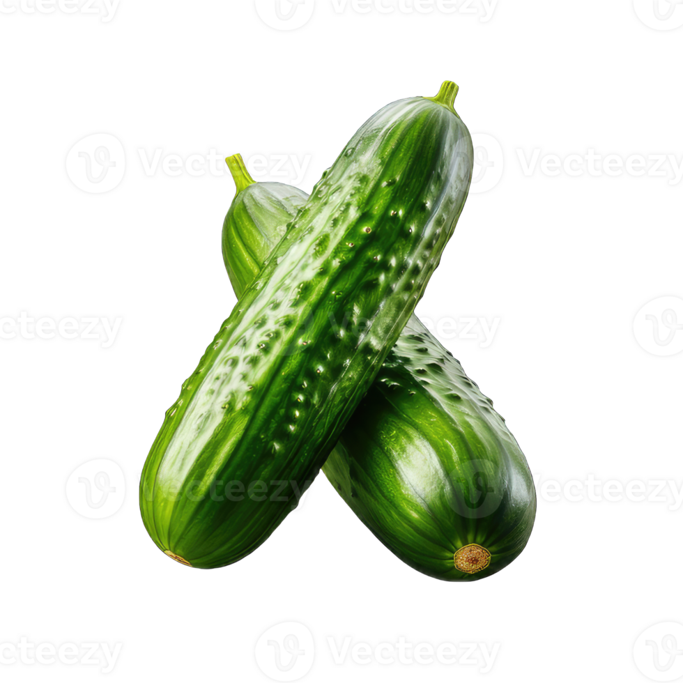 AI generated Cucumber transparent background PNG