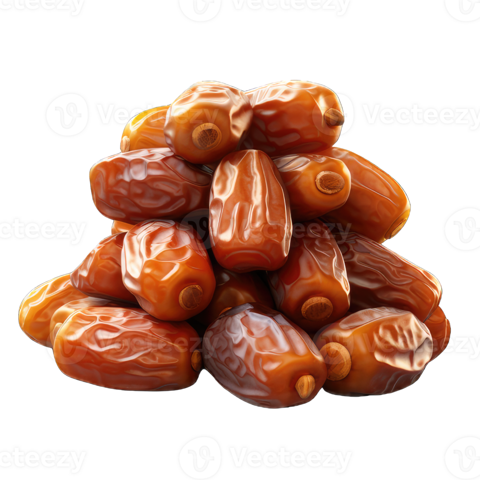 AI generated Concept of sweet and tasty food - dates, isolated on Transparent background png