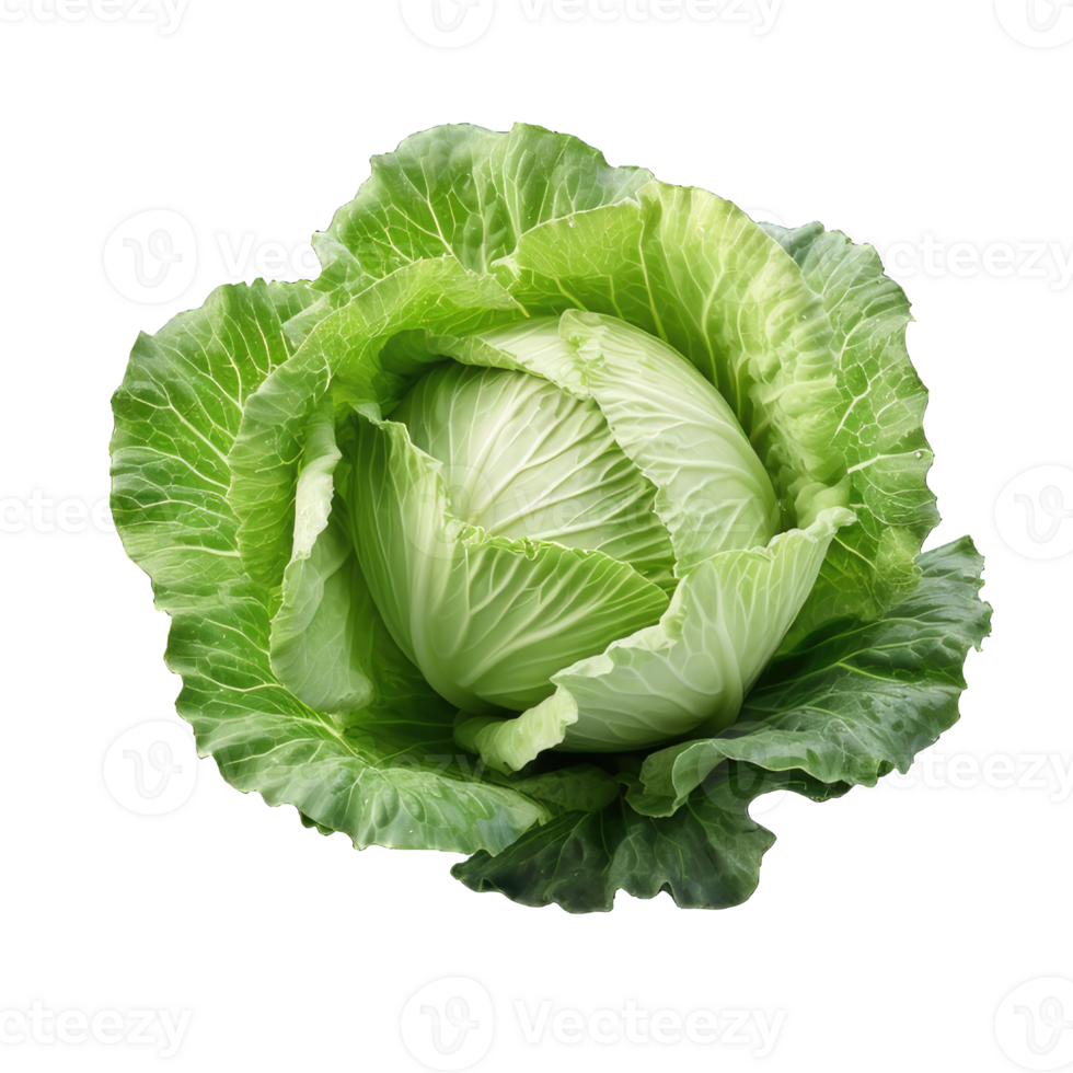 AI generated Cabbage on transparent background PNG