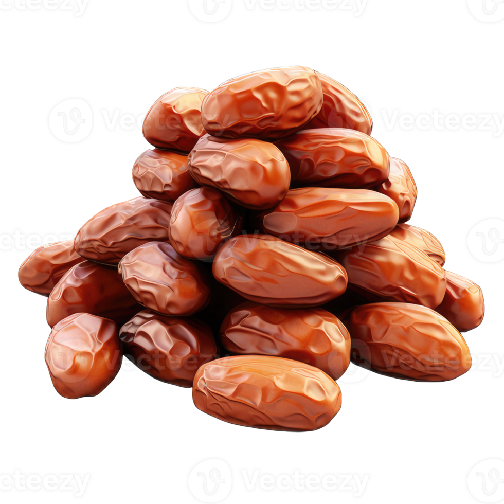 AI generated Concept of sweet and tasty food - dates, isolated on Transparent background png