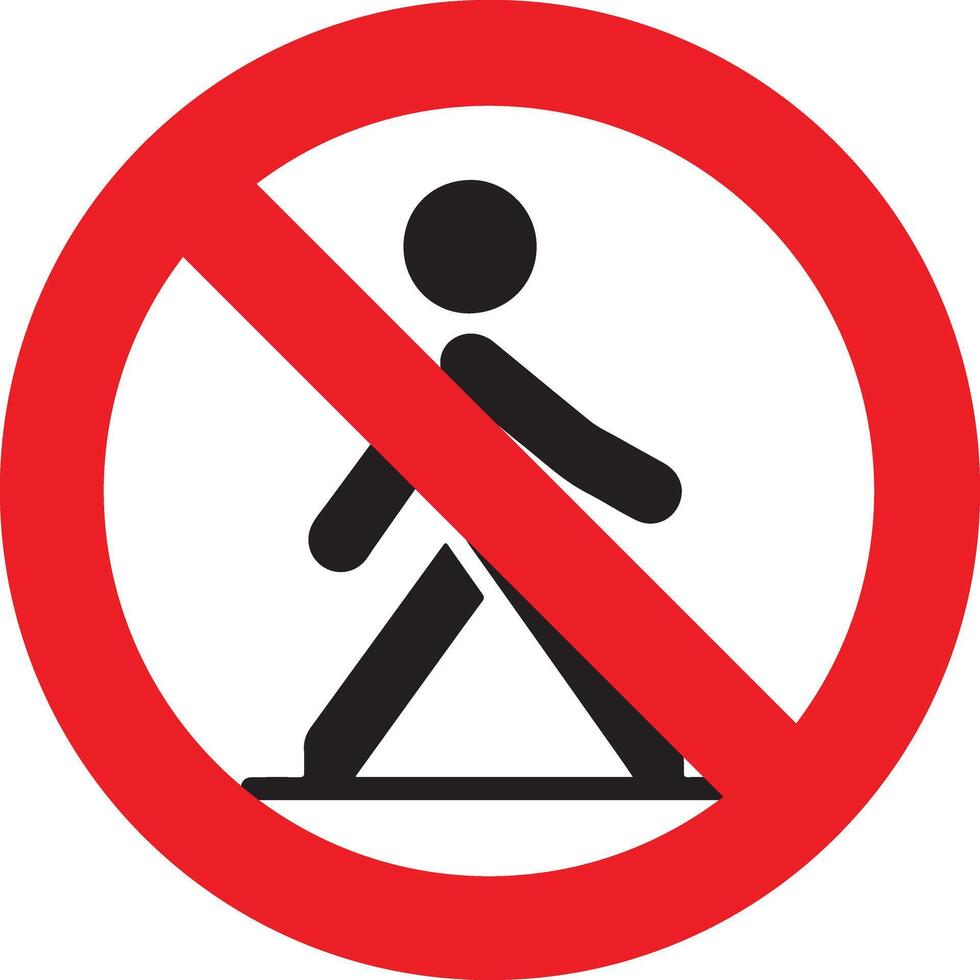 Do not enter vector icon, symbol, black color silhouette 5