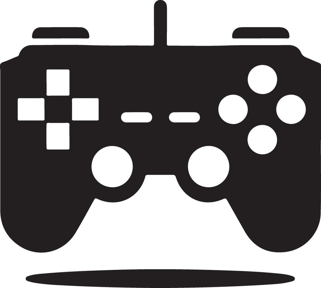 minimal Game console icon symbol, flat illustration, white background 8 vector