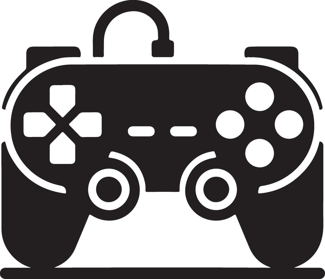 minimal Game console icon symbol, flat illustration, white background 19 vector