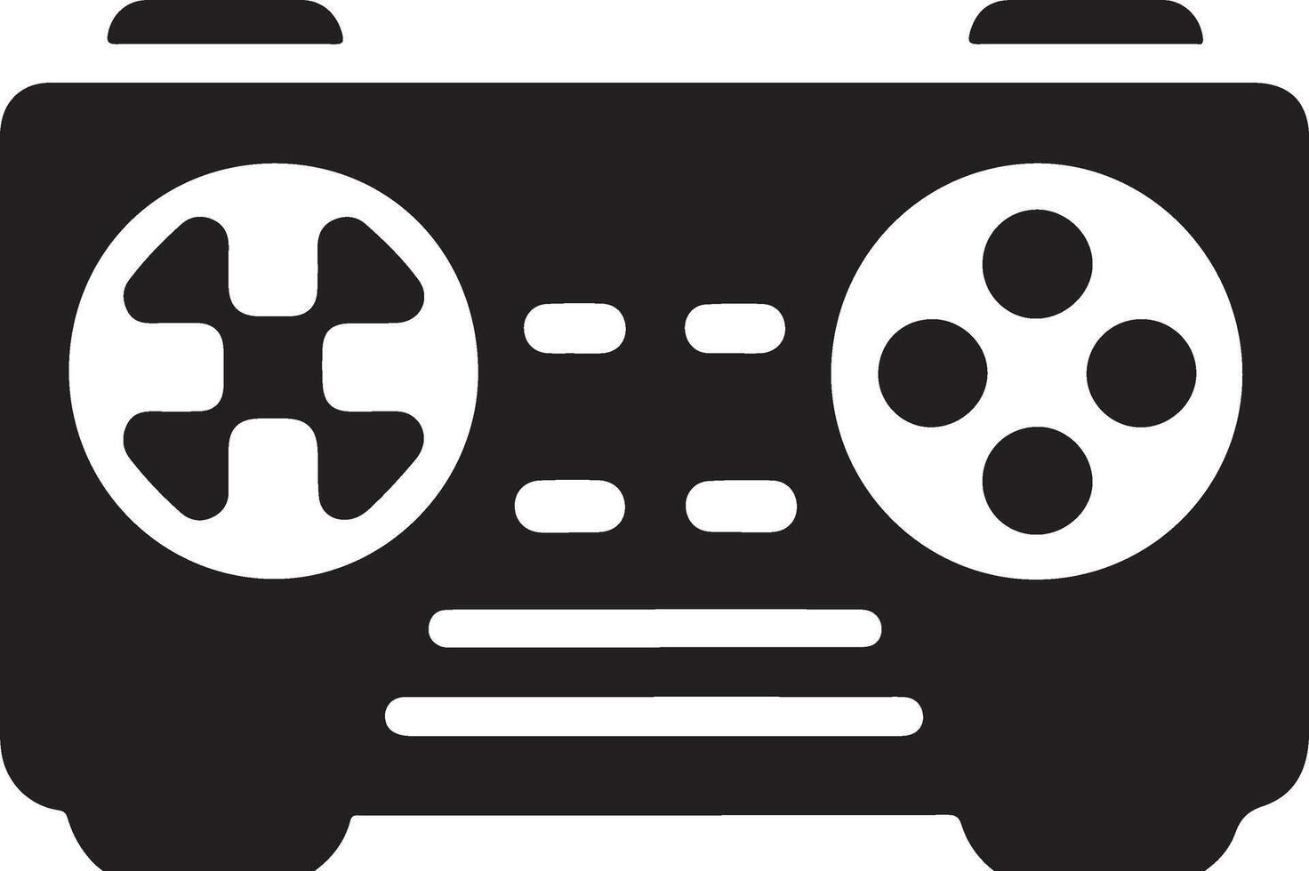 minimal Game console icon symbol, flat illustration, white background 15 vector