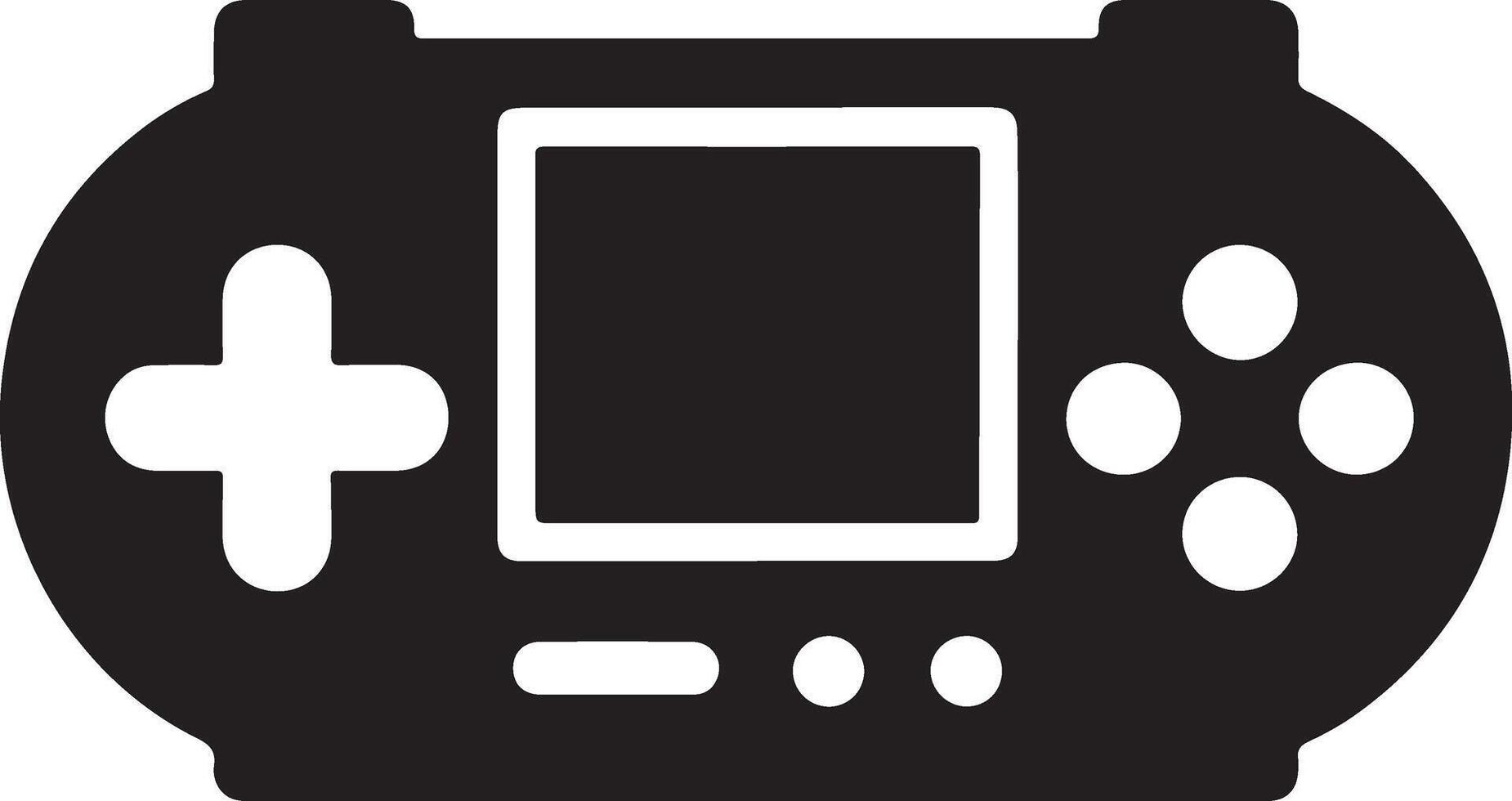 minimal Game console icon symbol, flat illustration, white background 22 vector