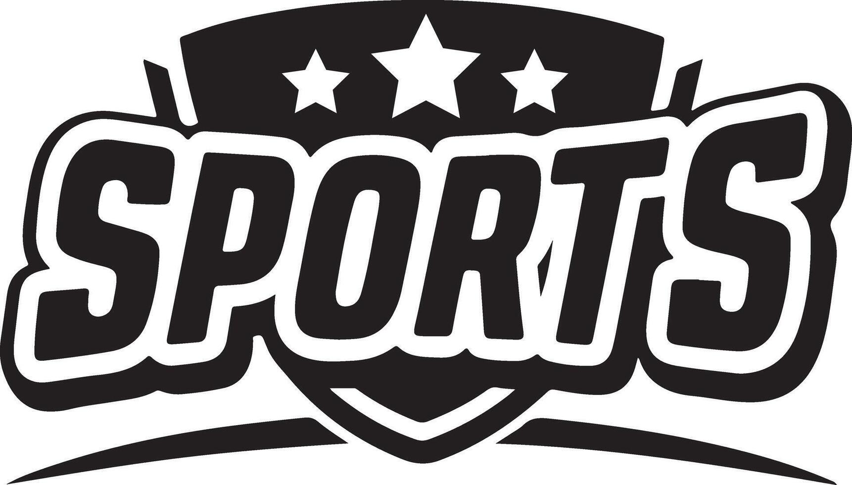 Sport logo vector black color