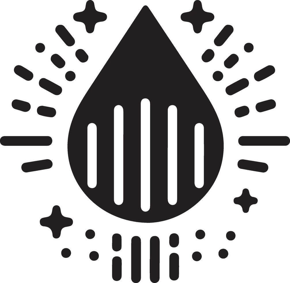 mínimo lluvia soltar icono símbolo, plano ilustración, negro color silueta, blanco antecedentes 17 vector