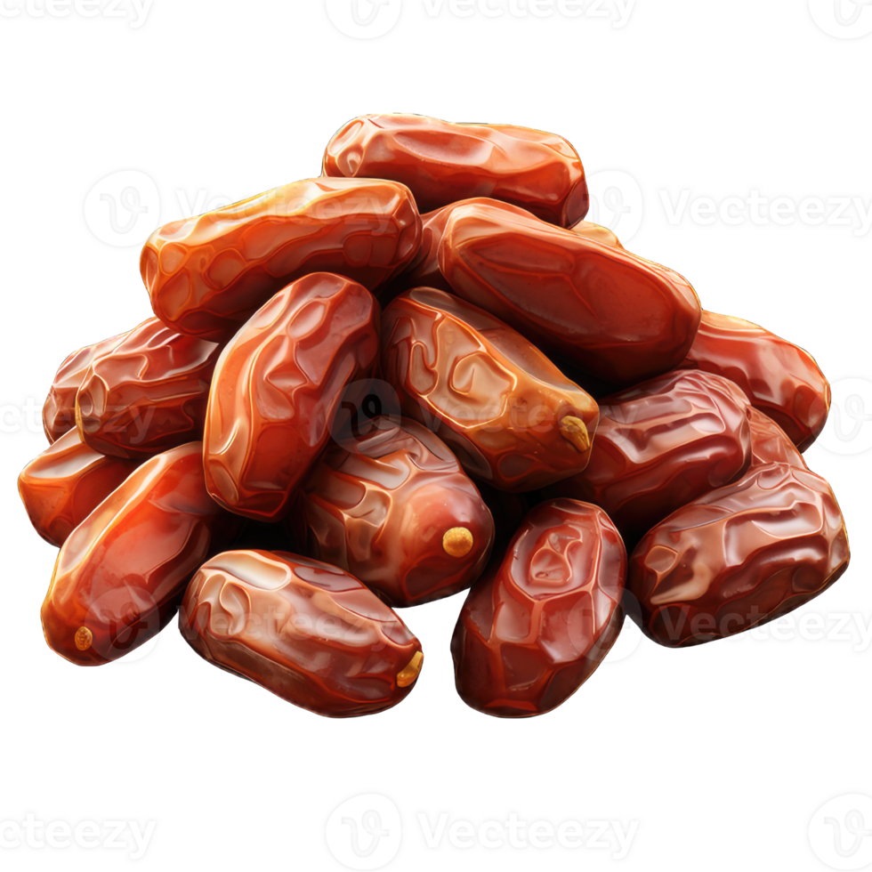 AI generated Concept of sweet and tasty food - dates, isolated on Transparent background png