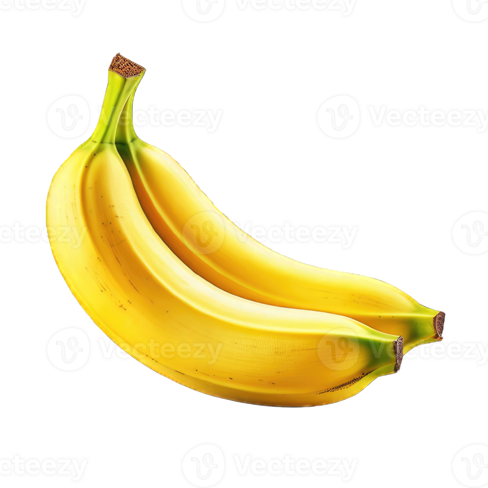 AI generated banana transparent png