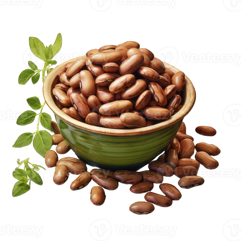 AI generated Red Beans transparent background PNG