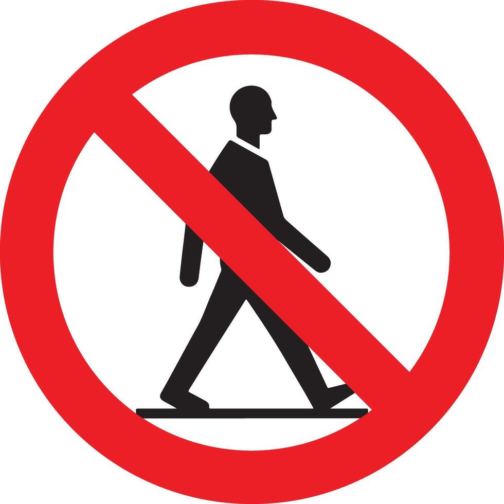 Do not enter vector icon, symbol, black color silhouette 2