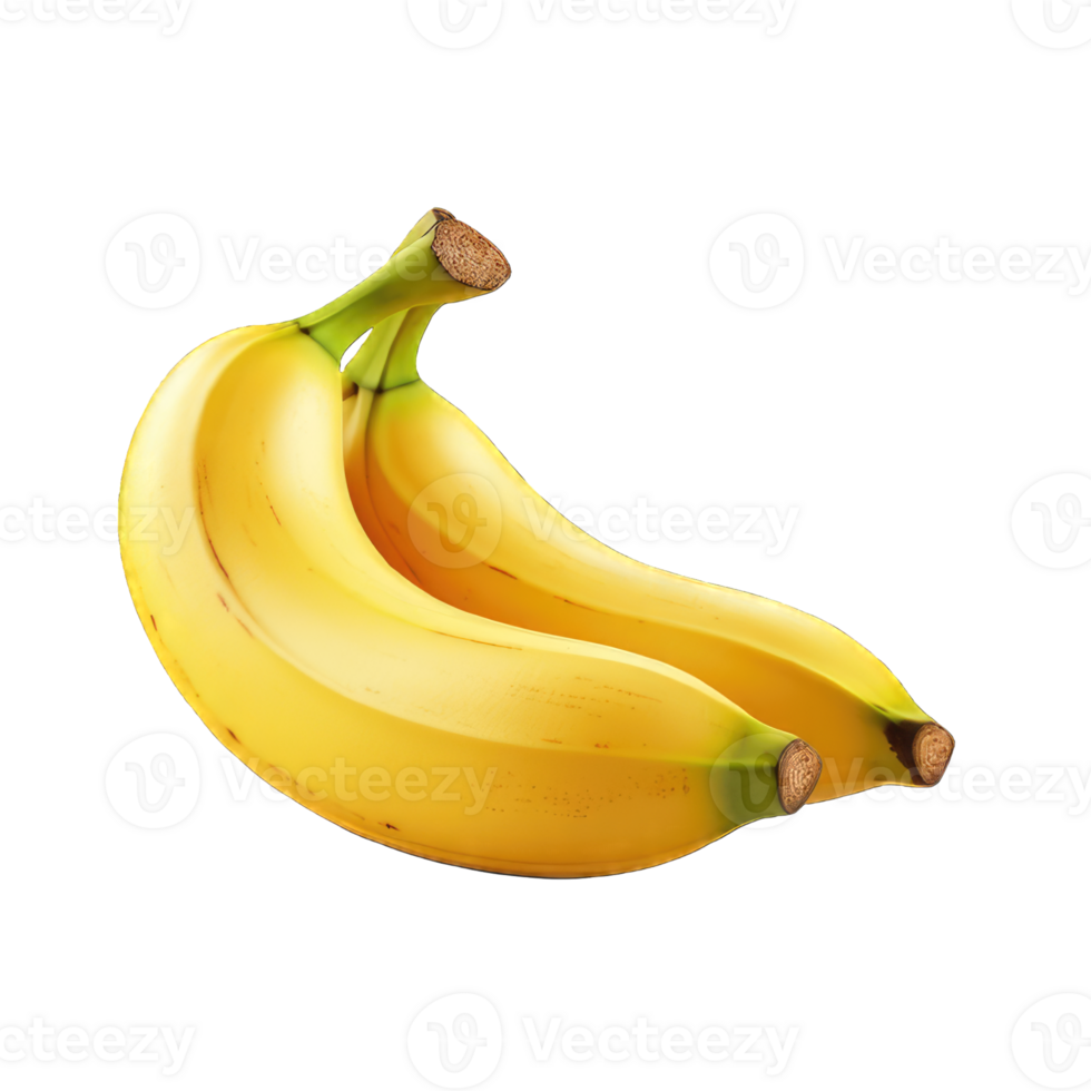 AI generated banana transparent png