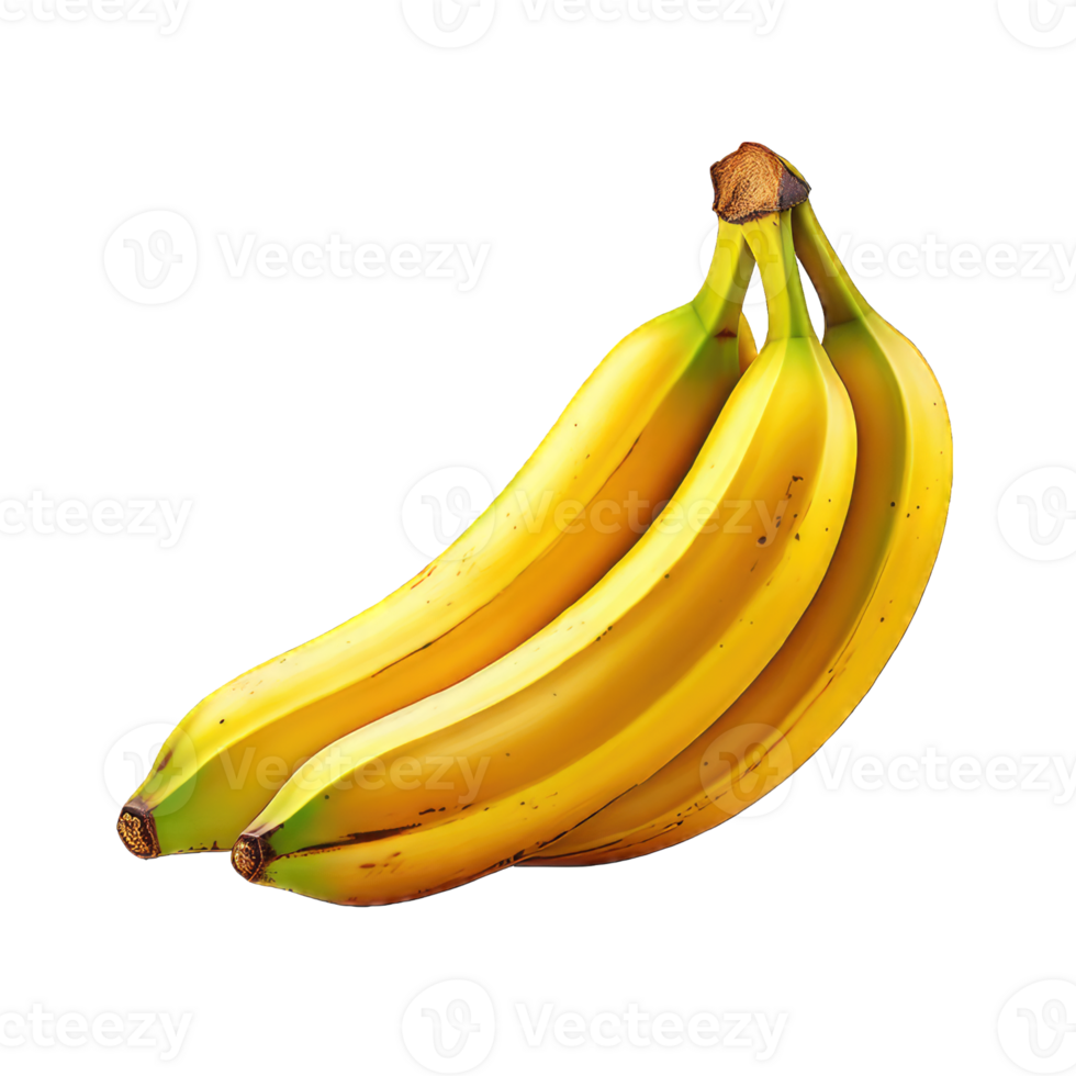 AI generated banana transparent png