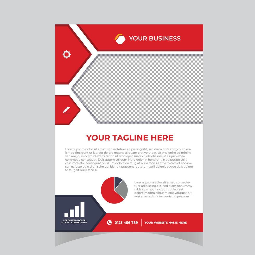 Annual report brochure flyer design template, Leaflet presentation, book cover. layout in A4 size. vector