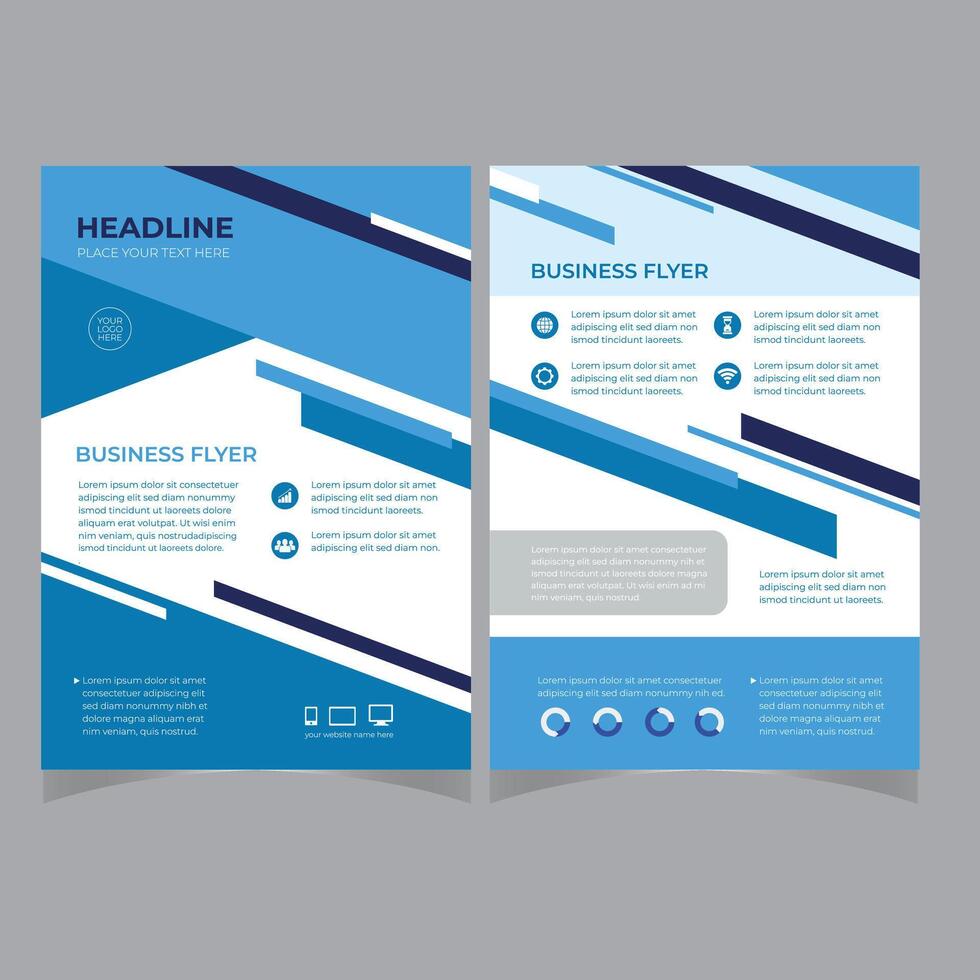 cartel volante folleto folleto diseño de portada espacio de diseño para foto de fondo, plantilla de ilustración vectorial en tamaño a4 vector