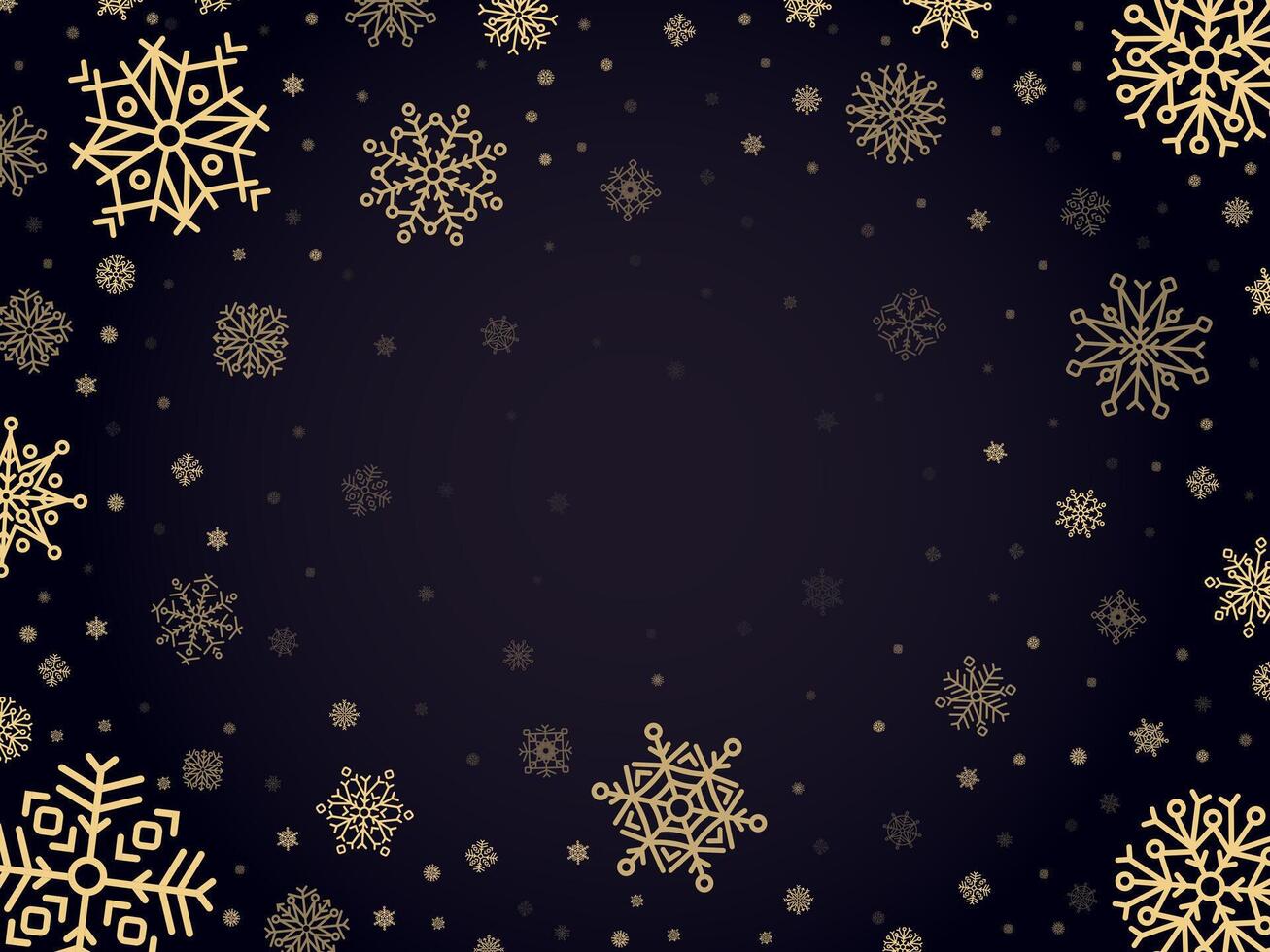 nieve escarcha fondo. copos de nieve invierno marco, Navidad fiesta nevado escarcha borde, frío plata copo de nieve vector antecedentes ilustración