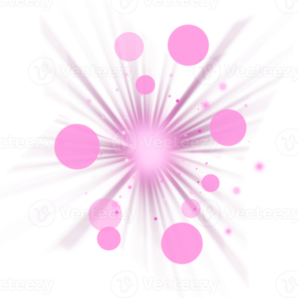 pink light burst explosion effect png