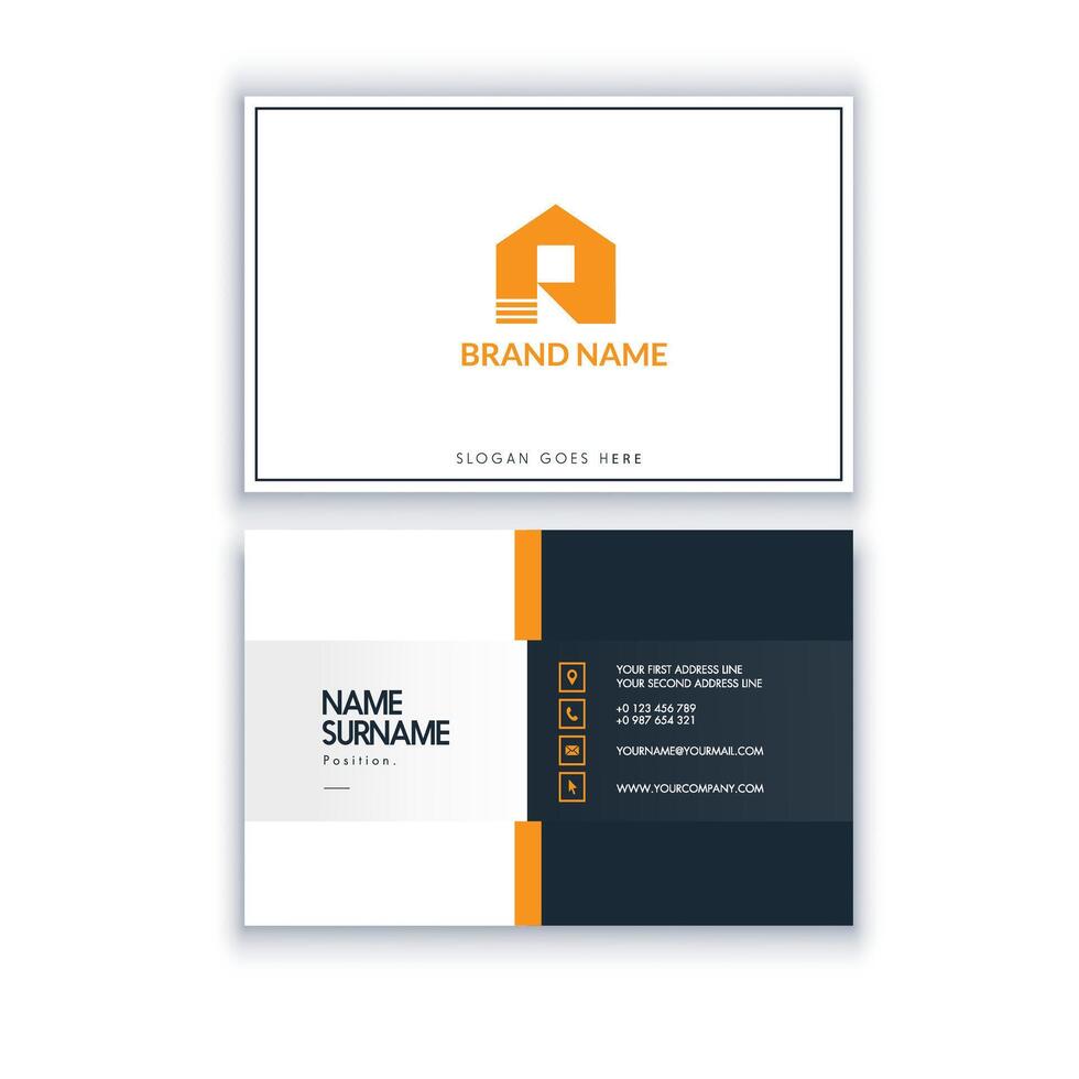 Professional Business Card Template vector