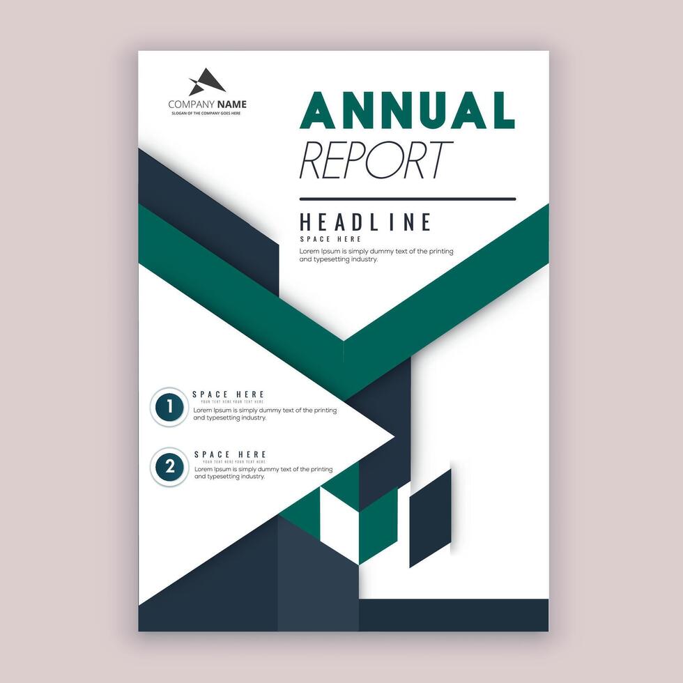 Modern Annual report vector